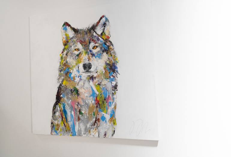 Original Abstract Animal Painting by Tomoya Nakano