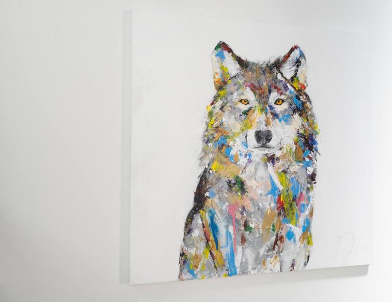 Original Abstract Animal Painting by Tomoya Nakano