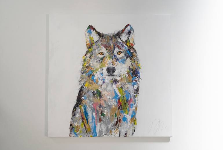Original Abstract Animal Painting by Tomoya Nakano