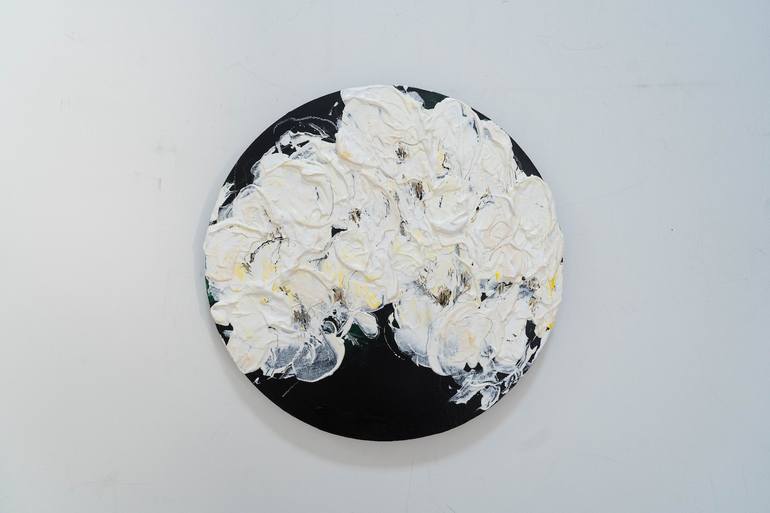 Original Abstract Floral Painting by Tomoya Nakano