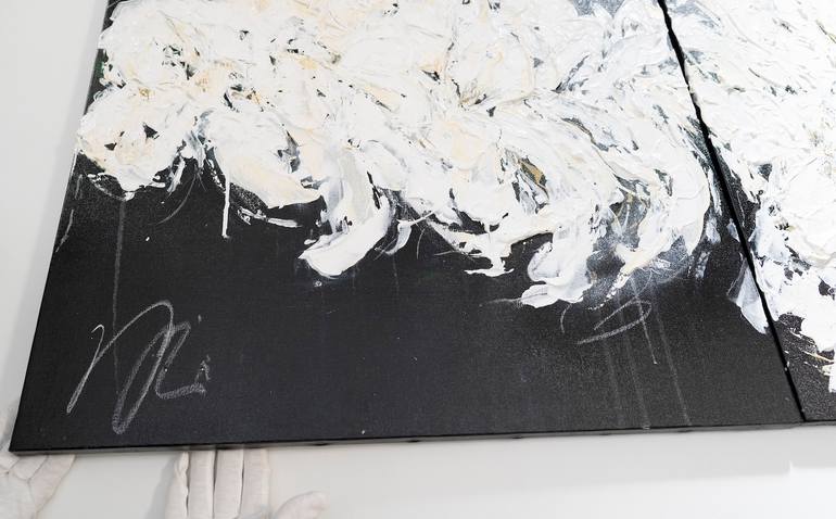 Original Abstract Floral Painting by Tomoya Nakano