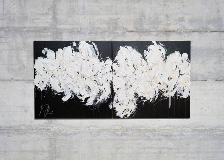 Original Abstract Floral Painting by Tomoya Nakano