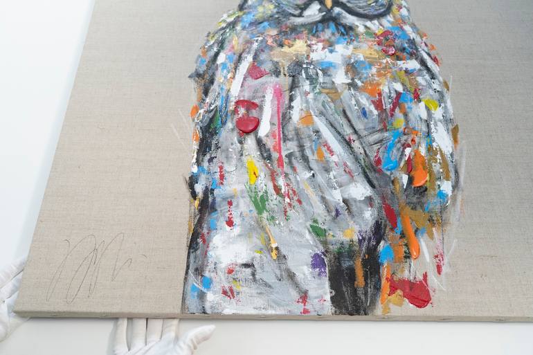 Original Abstract Animal Painting by Tomoya Nakano