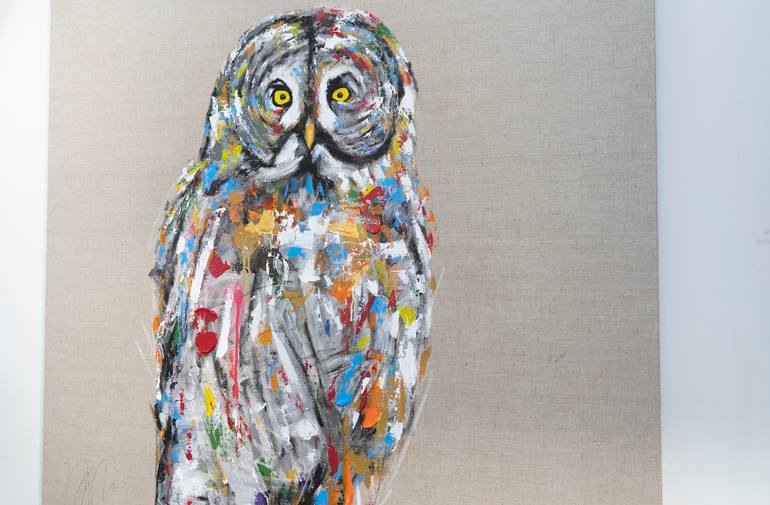 Original Abstract Animal Painting by Tomoya Nakano
