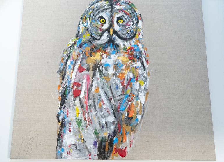 Original Abstract Animal Painting by Tomoya Nakano