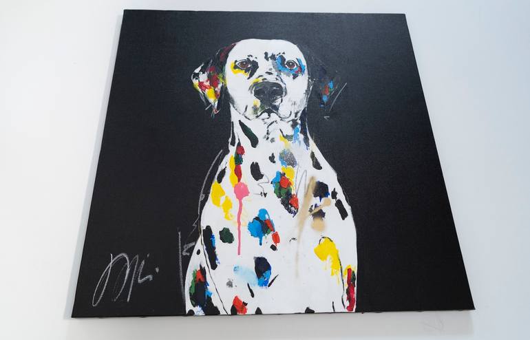 Original Contemporary Dogs Painting by Tomoya Nakano