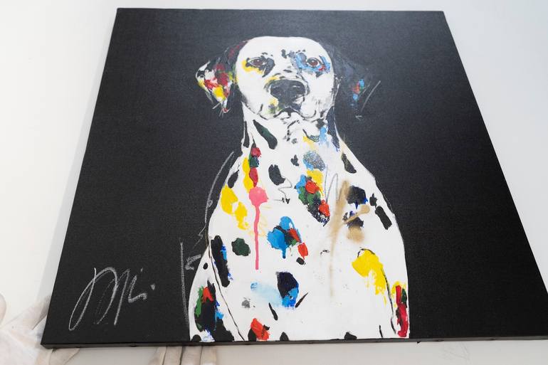 Original Contemporary Dogs Painting by Tomoya Nakano