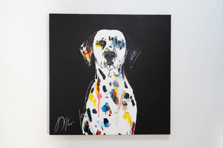 Original Contemporary Dogs Painting by Tomoya Nakano