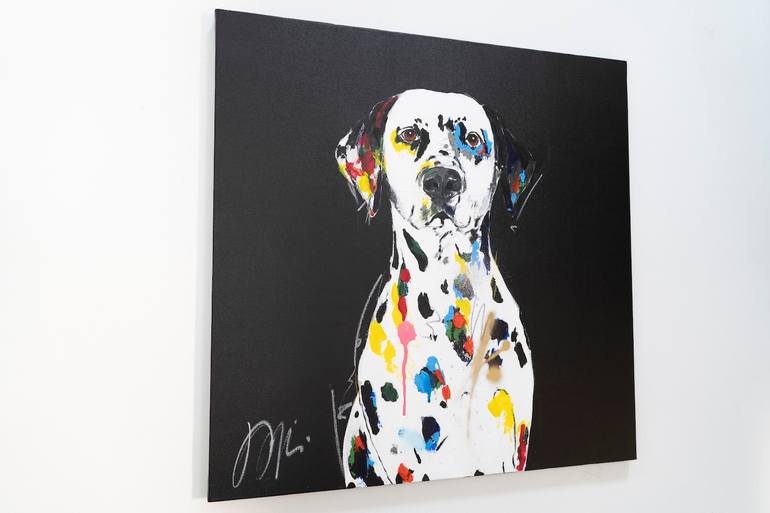 Original Contemporary Dogs Painting by Tomoya Nakano