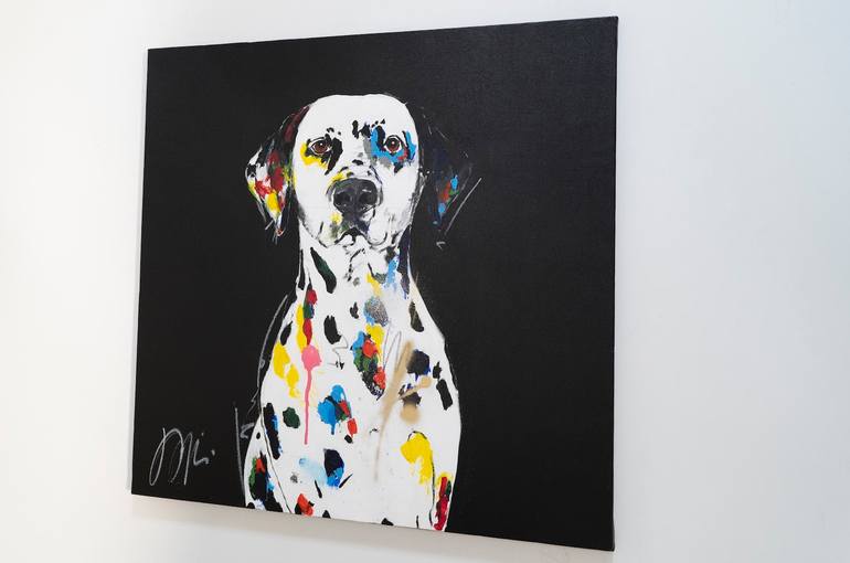 Original Contemporary Dogs Painting by Tomoya Nakano
