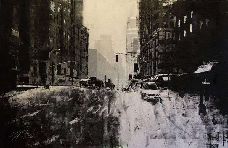 Print of Modern Cities Paintings by Tomoya Nakano