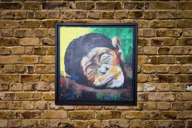 Original Abstract Animal Painting by Tomoya Nakano