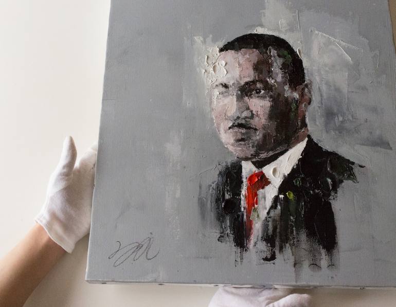 Original Abstract Portrait Painting by Tomoya Nakano