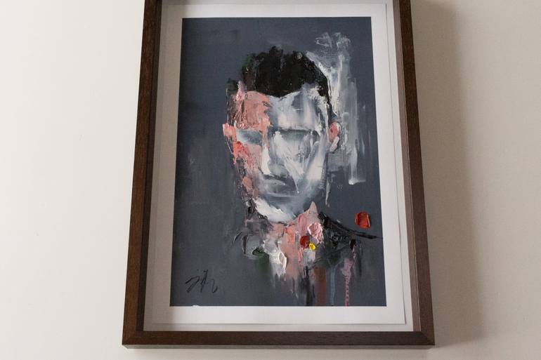 Original Abstract Portrait Painting by Tomoya Nakano