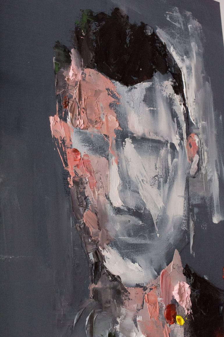 Original Abstract Portrait Painting by Tomoya Nakano