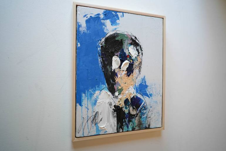 Original Abstract Portrait Painting by Tomoya Nakano