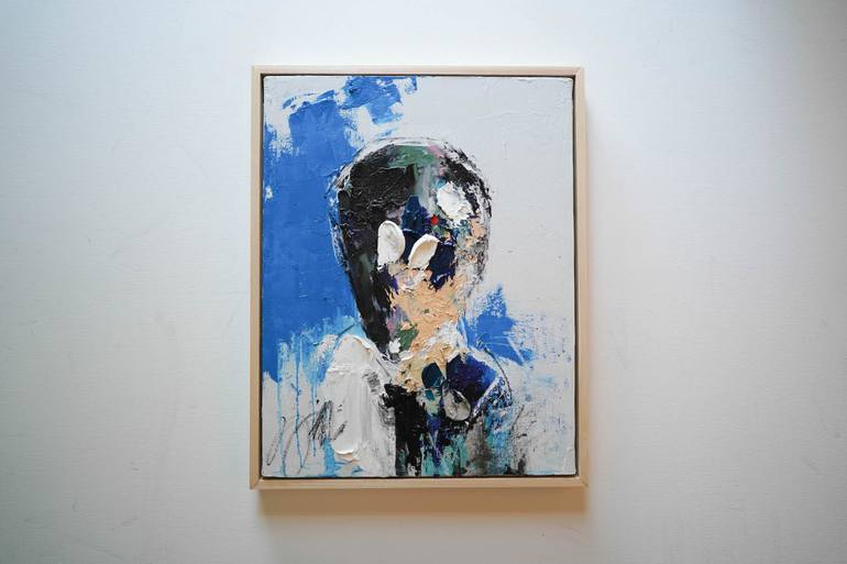 Original Abstract Portrait Painting by Tomoya Nakano