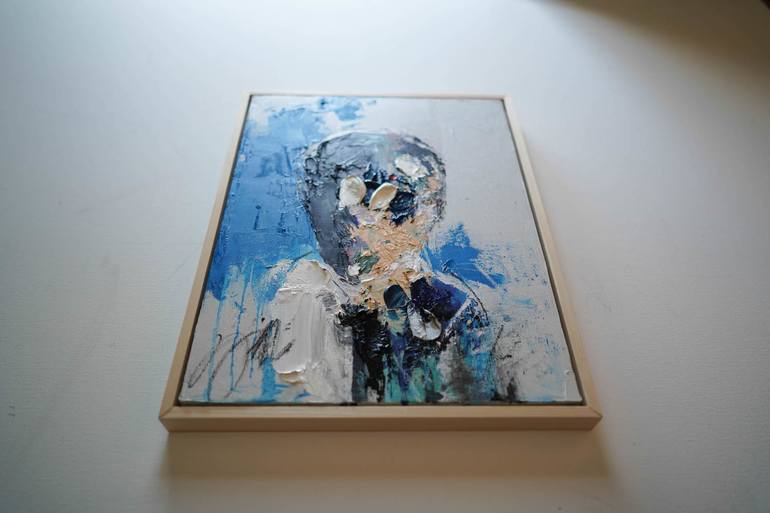 Original Abstract Portrait Painting by Tomoya Nakano