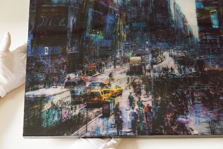 Original Abstract Cities Painting by Tomoya Nakano