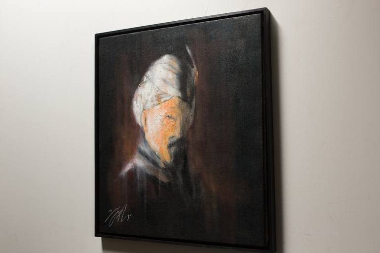 Original Abstract Portrait Painting by Tomoya Nakano