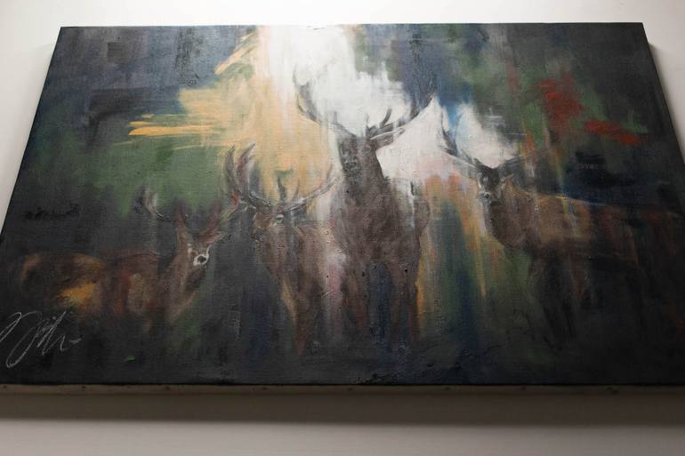 Original Abstract Animal Painting by Tomoya Nakano