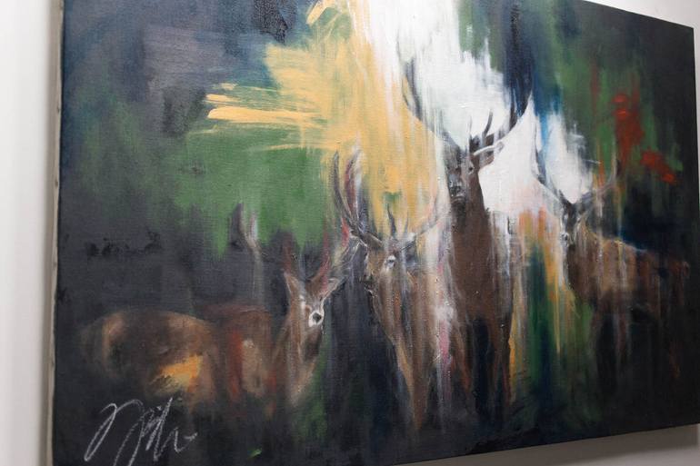 Original Abstract Animal Painting by Tomoya Nakano