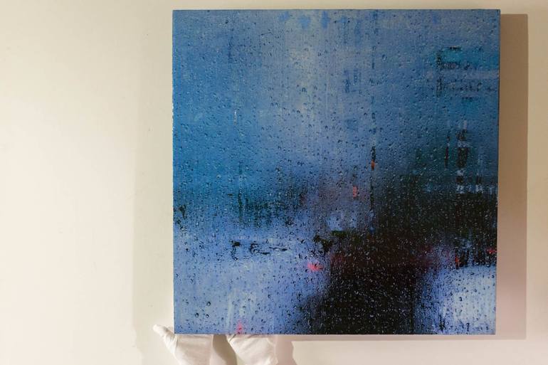 Original Abstract Cities Painting by Tomoya Nakano