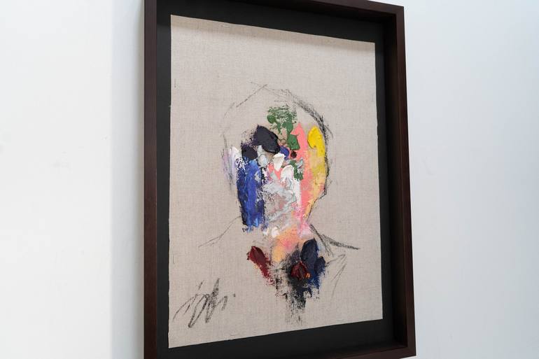 Original Abstract Portrait Painting by Tomoya Nakano