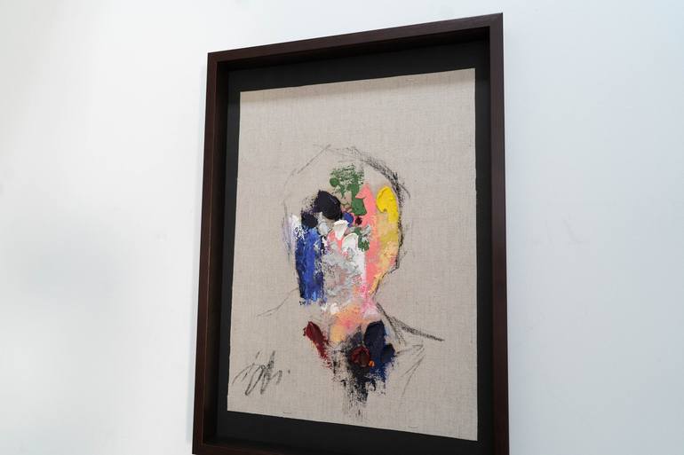 Original Abstract Portrait Painting by Tomoya Nakano