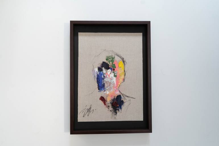 Original Abstract Portrait Painting by Tomoya Nakano