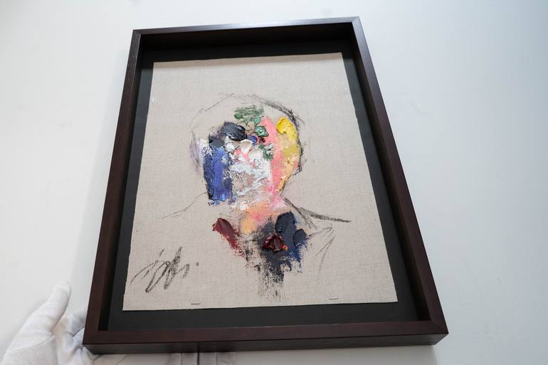 Original Abstract Portrait Painting by Tomoya Nakano