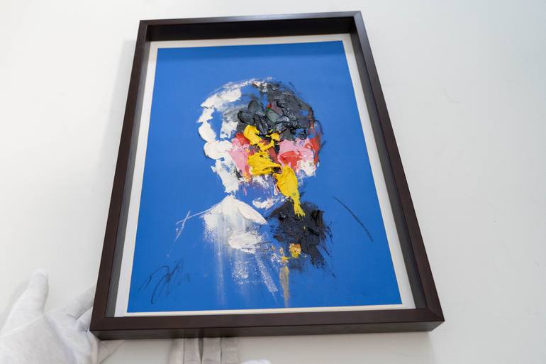 Original Abstract People Painting by Tomoya Nakano