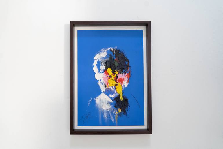 Original Abstract People Painting by Tomoya Nakano