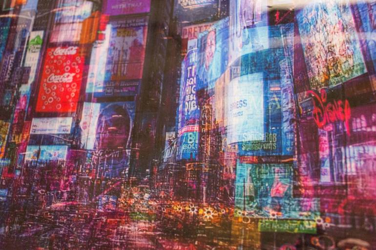 Original Abstract Cities Painting by Tomoya Nakano