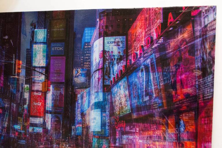 Original Abstract Cities Painting by Tomoya Nakano