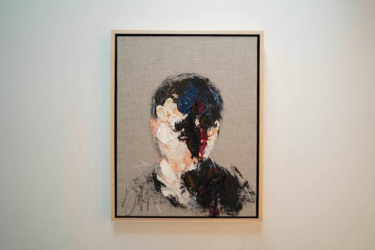 Original Abstract Portrait Painting by Tomoya Nakano