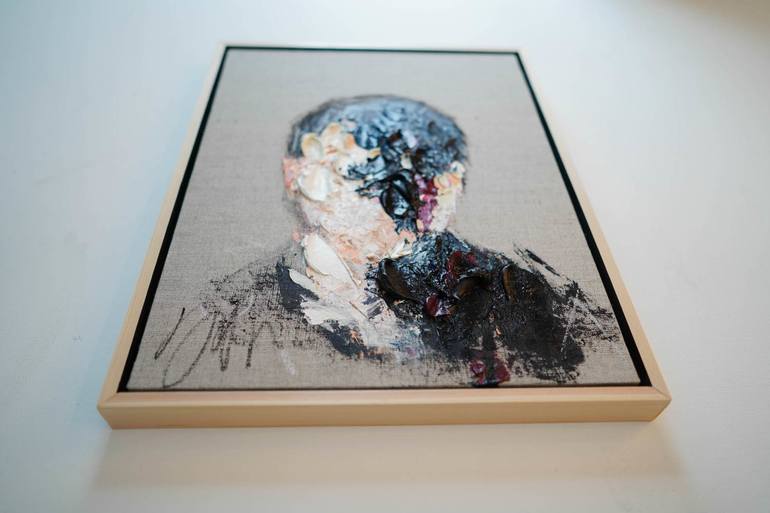 Original Abstract Portrait Painting by Tomoya Nakano