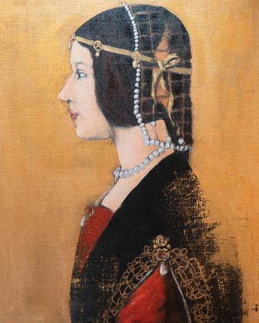 La Bella Principessa Contemporary After Leonardo Da Vinci Painting By Tomoya Nakano Saatchi Art