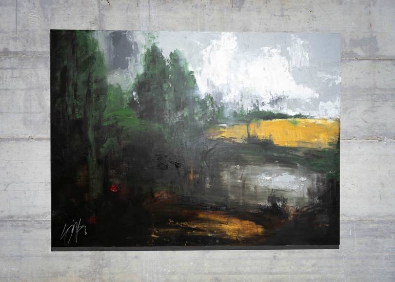 Original Abstract Landscape Painting by Tomoya Nakano