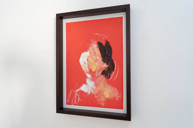 Original Abstract People Painting by Tomoya Nakano