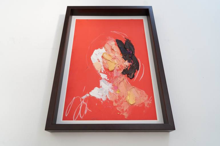 Original Abstract People Painting by Tomoya Nakano