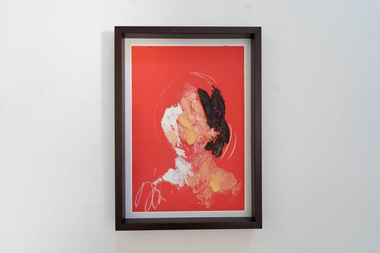 Original Abstract People Painting by Tomoya Nakano