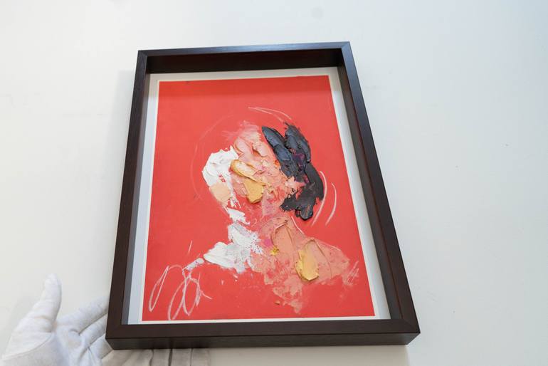 Original Abstract People Painting by Tomoya Nakano