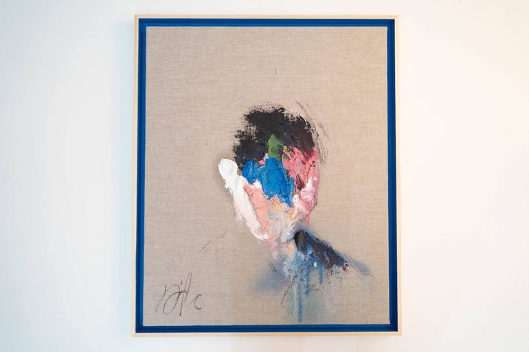 Original Abstract Portrait Painting by Tomoya Nakano