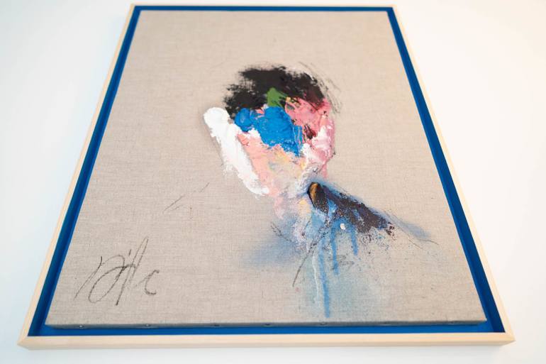 Original Abstract Portrait Painting by Tomoya Nakano