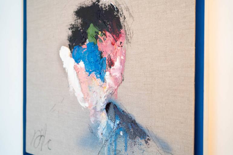 Original Abstract Portrait Painting by Tomoya Nakano