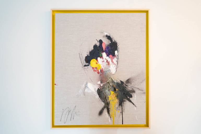 Original Abstract Portrait Painting by Tomoya Nakano