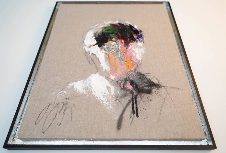 Original Abstract Portrait Painting by Tomoya Nakano