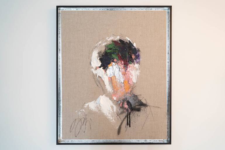 Original Abstract Portrait Painting by Tomoya Nakano