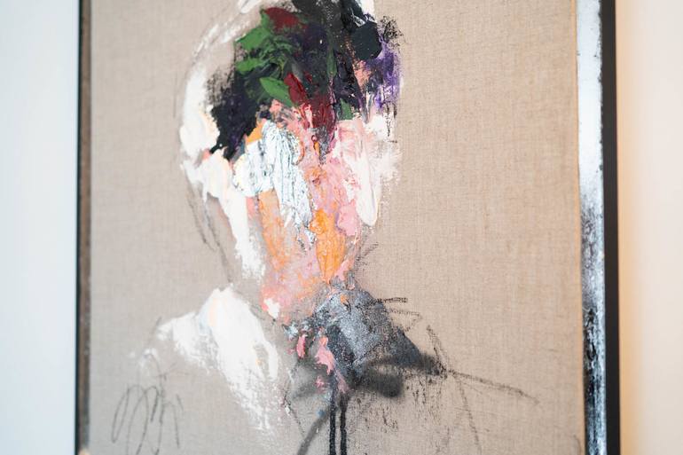 Original Abstract Portrait Painting by Tomoya Nakano